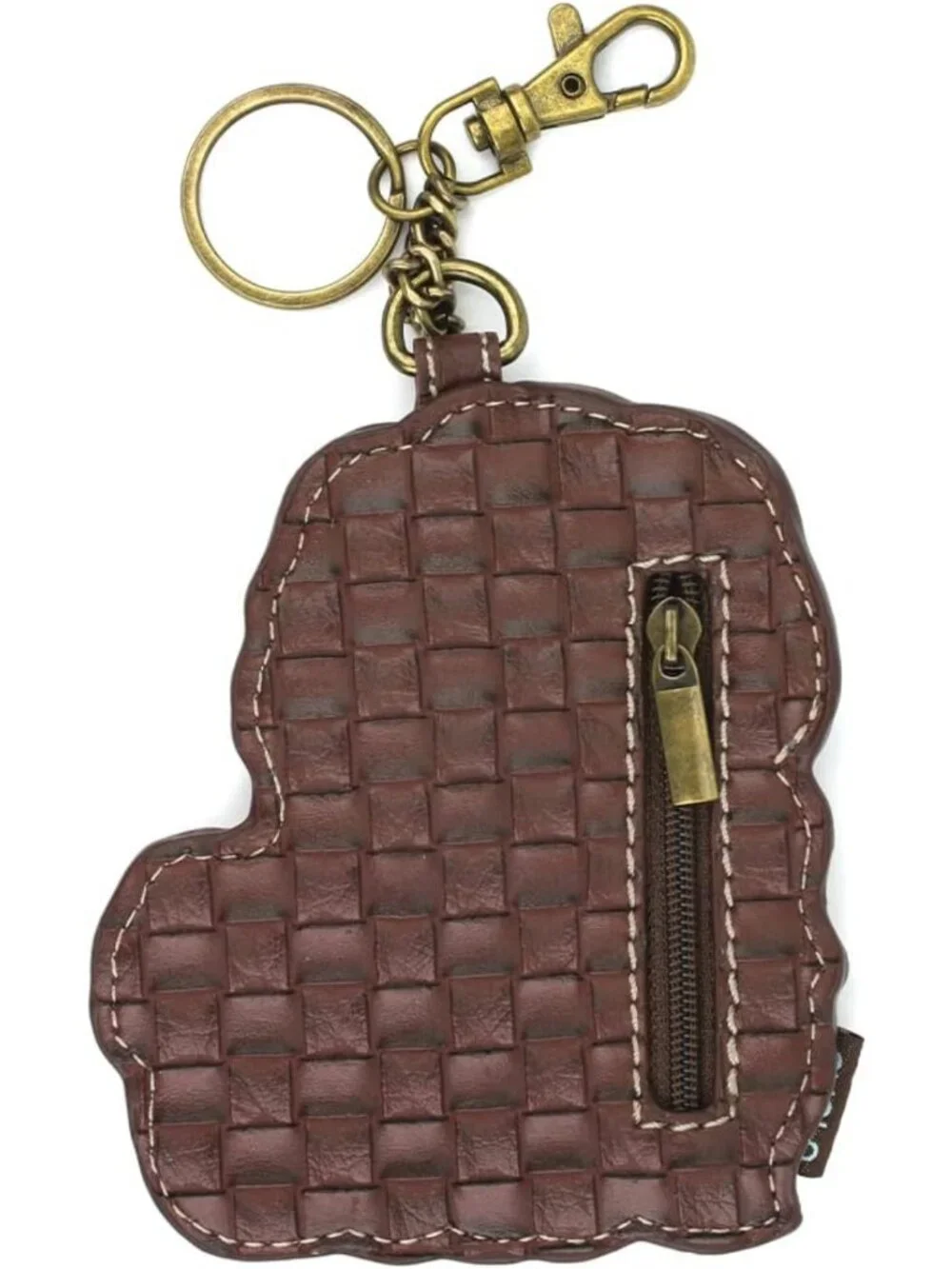 Decorative Shih Tzu Key Fob & Coin Purse Accessory for Dog Lovers - White
